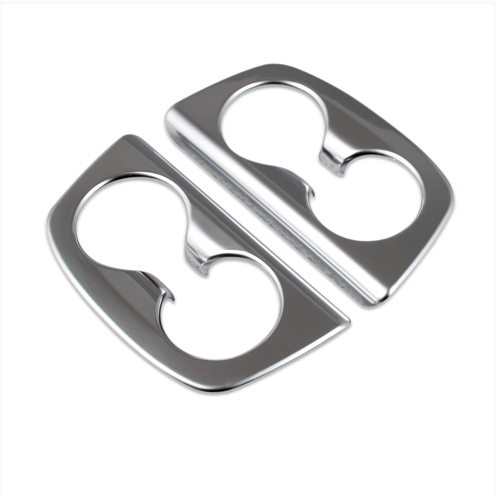 

RUIQ Rear Seat Drink Holder Cover Garnish for Nissan New Serena C28 Series (Satin Silver)