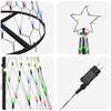 LED Christmas Tree with 230 LEDs Multicolor 184.5 Cm Metal