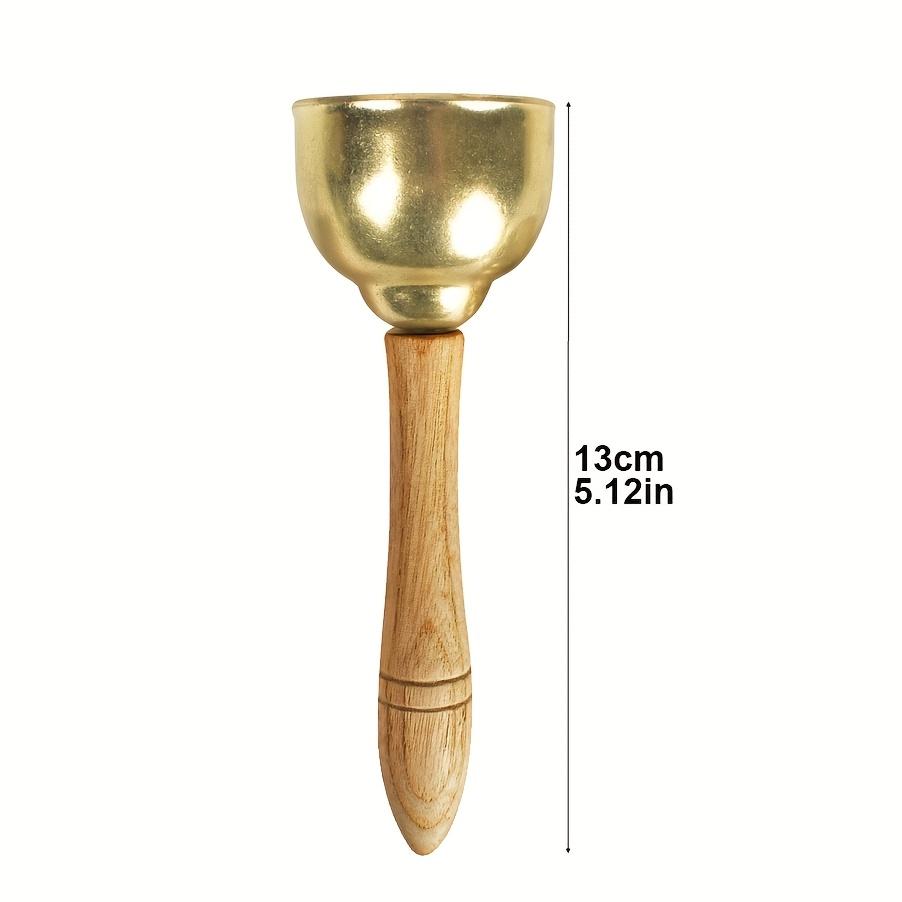 2pcs Hand Bells with Wooden Handle Handheld Bells Percussion Music Instrument for Wedding Game Party Decor ZSY
