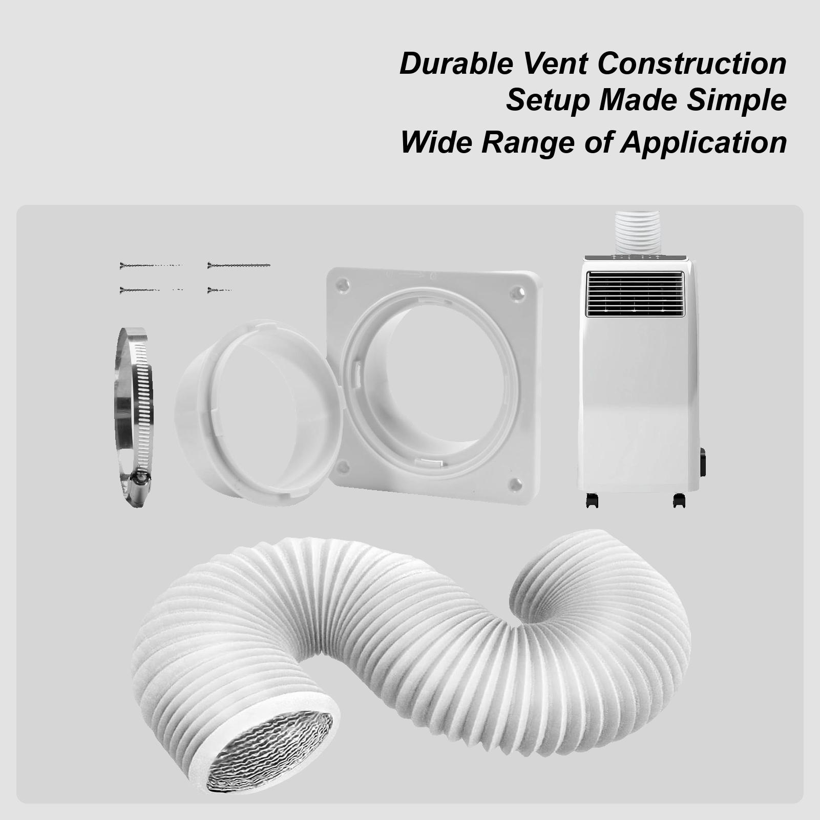 

Portable Wall Mounted AC Vent Kit 4-inch Wall Mounted Connector Kit With Vent Wall Panel Suitable For Dryer, Air Conditioning CN