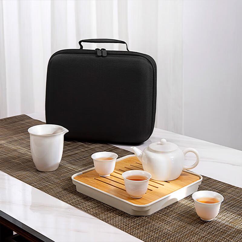 

Mutton-Fat Jade Style Ceramic Tea Set