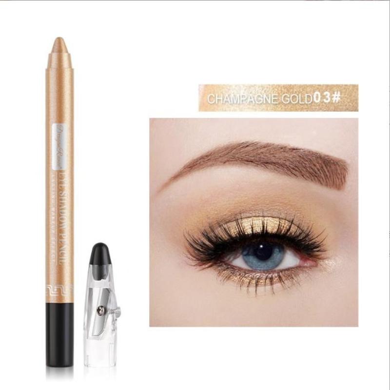 12 Colors Eye Pencil Beauty Pro Highlighter Eyeshadow Pencil Cosmetic Glitter Brighten Shimmer Eye Shadow Eyeliner Pen
