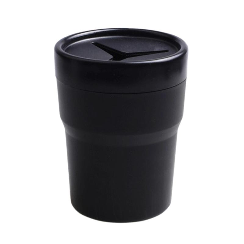 Upgraded Car Trash Can Mini Car Trash Bin Automotives- Trash Can Car Rubbish Box Change Storage Box Lightweight Can