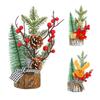 Mini Christmas Tree Desktop Decor Home Table Top Tree Ornament Xmas Decoration