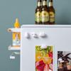 Home 3D Three-Dimensional Cute White 6PCS Cute Personality Simple Refrigerator Sticker Kitchen Decoration Design Gift