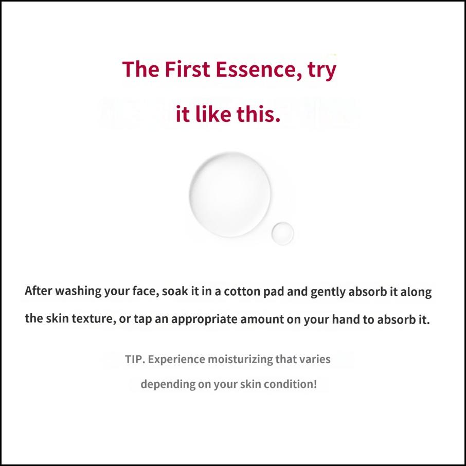 MISSHA Time Revolution The First Essence 5X 180ml , Hydrating & Brightening Facial Essence for Radiant Skin