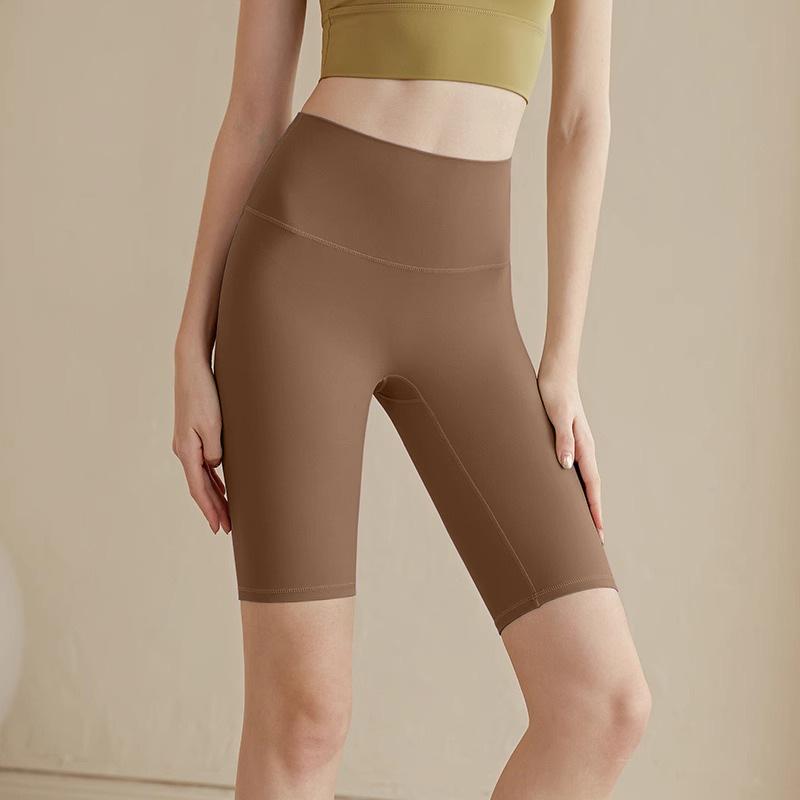 High Waist Butt Lifting Sports Running Cycling Shorts Summer No Camel Toe Yoga Shorts For Women Biker Shorts Tight Fitness Pants
