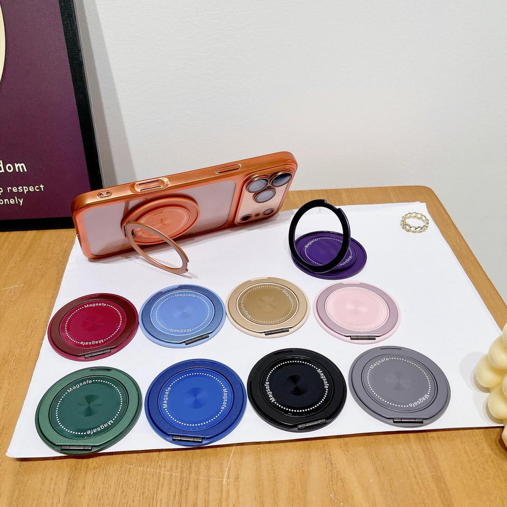 360° Rotating Magnetic Finger Ring Phone Stand & Adhesive Case