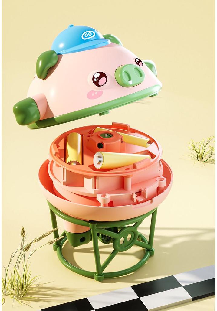 Kids' Balance Pig: Electric Roly-Poly Unicycle & Educational Spinning Top