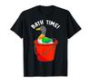 Cute Bath Time Duck Adorable Duckling Splashing In Bucket T-Shirt