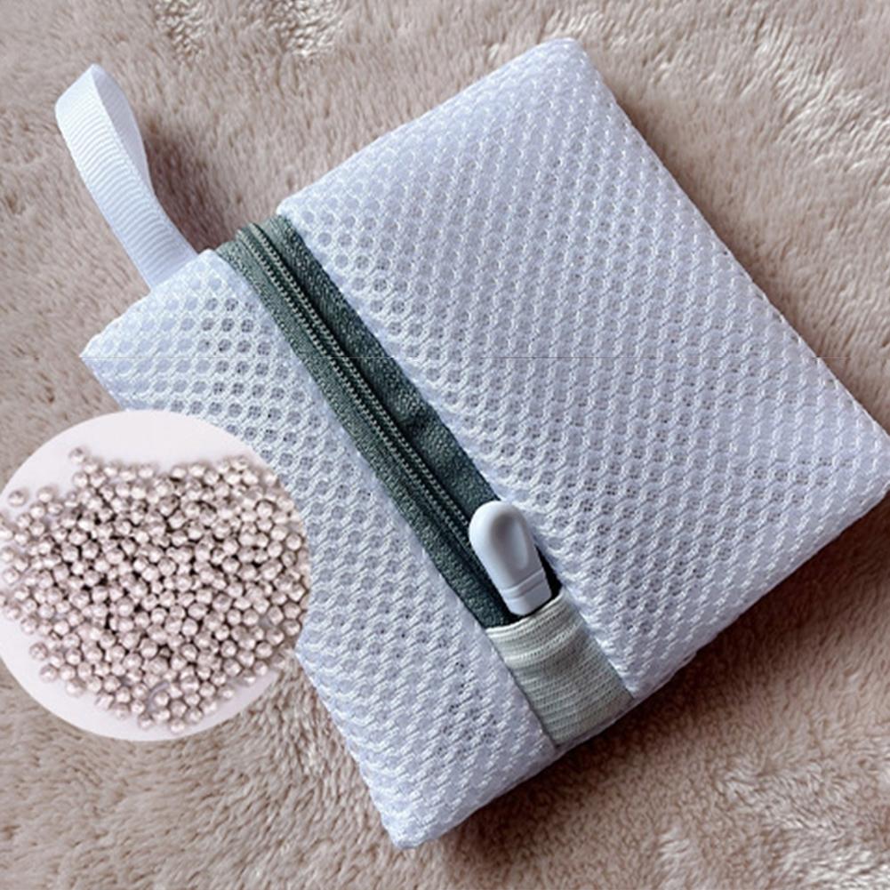 4 Pack Laundry Dissolving Bags Size 3.94 x 3.94 x 1.57 Inch Polyester Mesh