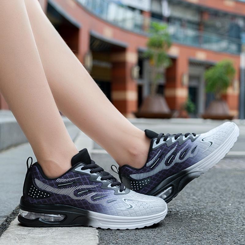 Women’s Running Sneakers Casual Socks Shoes Purple Lightweight Air Cushion Walking Shoes Over Sized