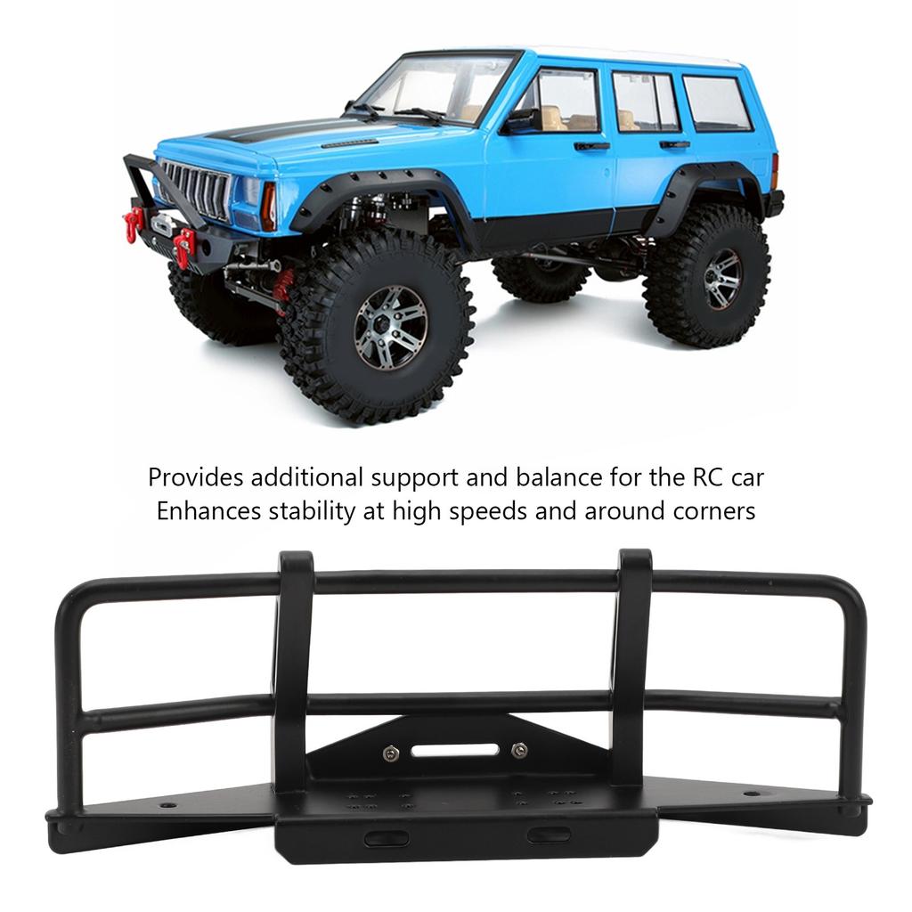 RC Car Front Bumper for Axial for SCX10 1/10 Impact Resistance Stability 1:10 Scale Remote Control Car Front Bumper