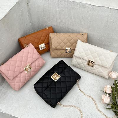 Women's Embroidered Square Buckle Bag 2023 Fashion Shoulder Bag