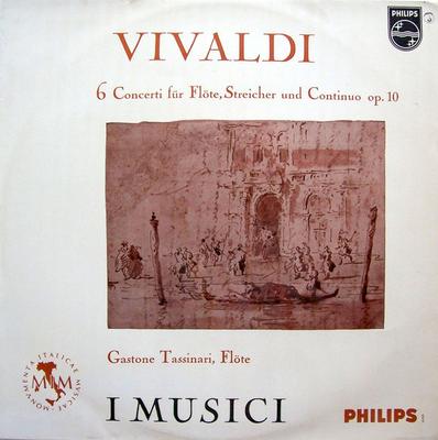 LP Record VIVALDI  I MUSICI GASTONE TASSINA  6 Concerti Fr Flte Streicher Und A00479L Germany Classical Used