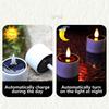6Pcs Solar Tea Light LED Candles Outdoor Waterproof Flameless Solar Tea Lights Rechargeable Candles for Party Garden Home Decor