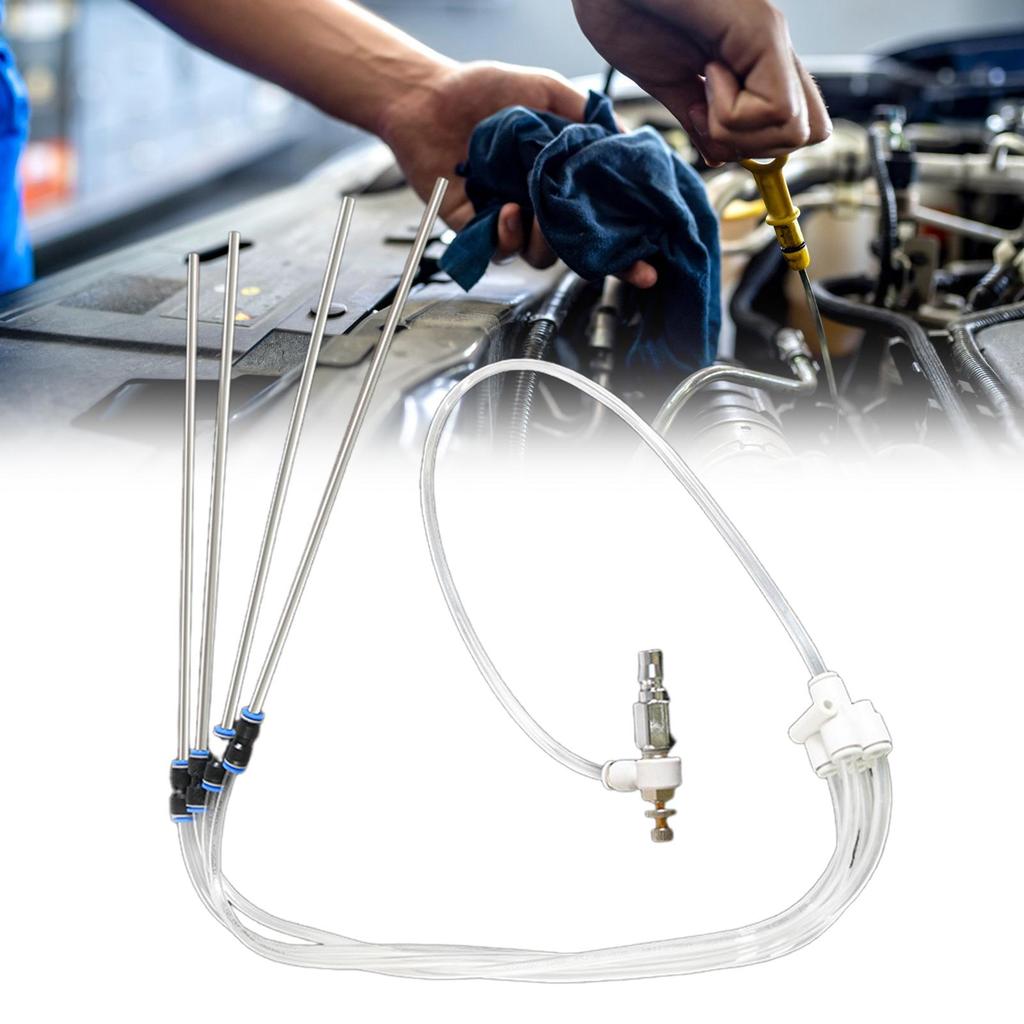 Pneumatic Pulse Cleaner Cleaning Removal Anti-Slip Pneumatic Brush Tool for Vehicle Maintenance Garage Combustion Chamber