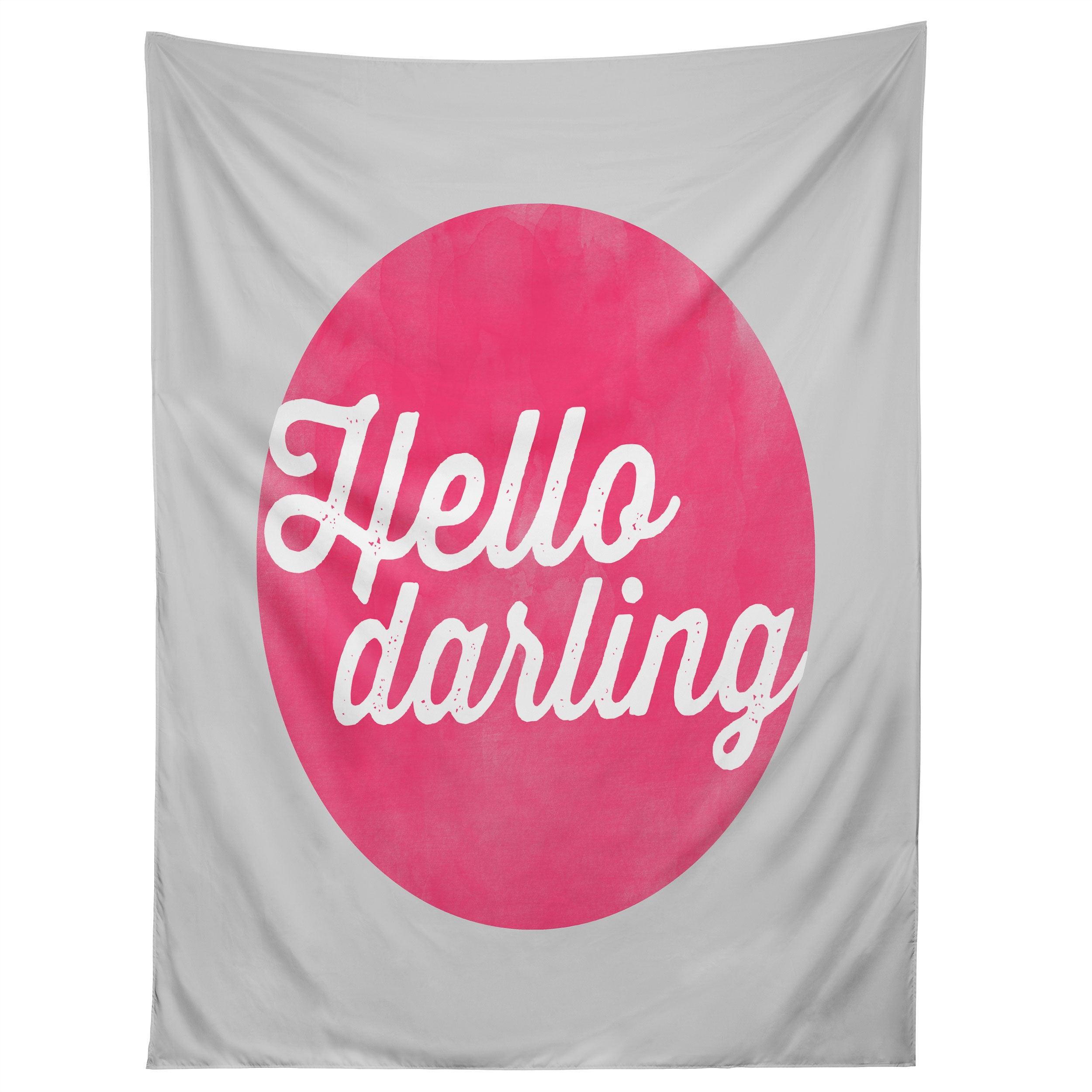HELLO DARLING tapestry 75x100