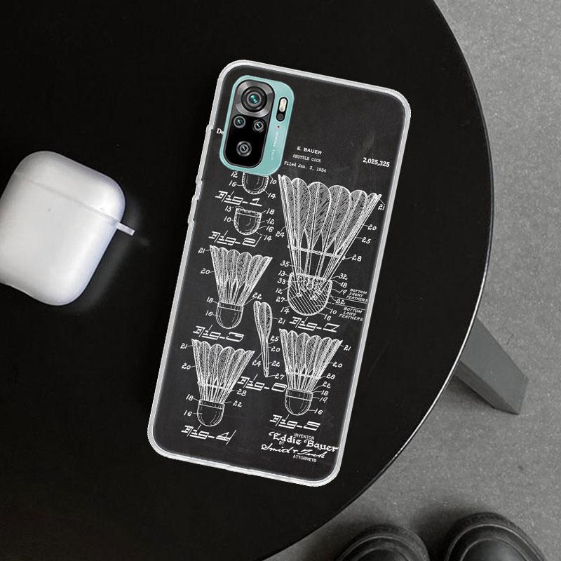 Badminton Sport Phone Case Cover for Xiaomi Redmi Note 15 14 13 12 11 Pro Plus 14S 12S 11S 11T 11E 10S 10 Customized Fundas Redm