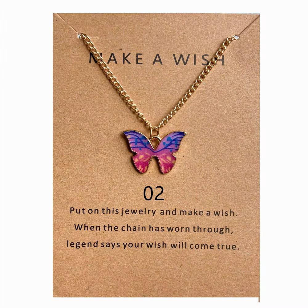 Bohemian Cross-Border Creative Butterfly Wing Pendant Necklace