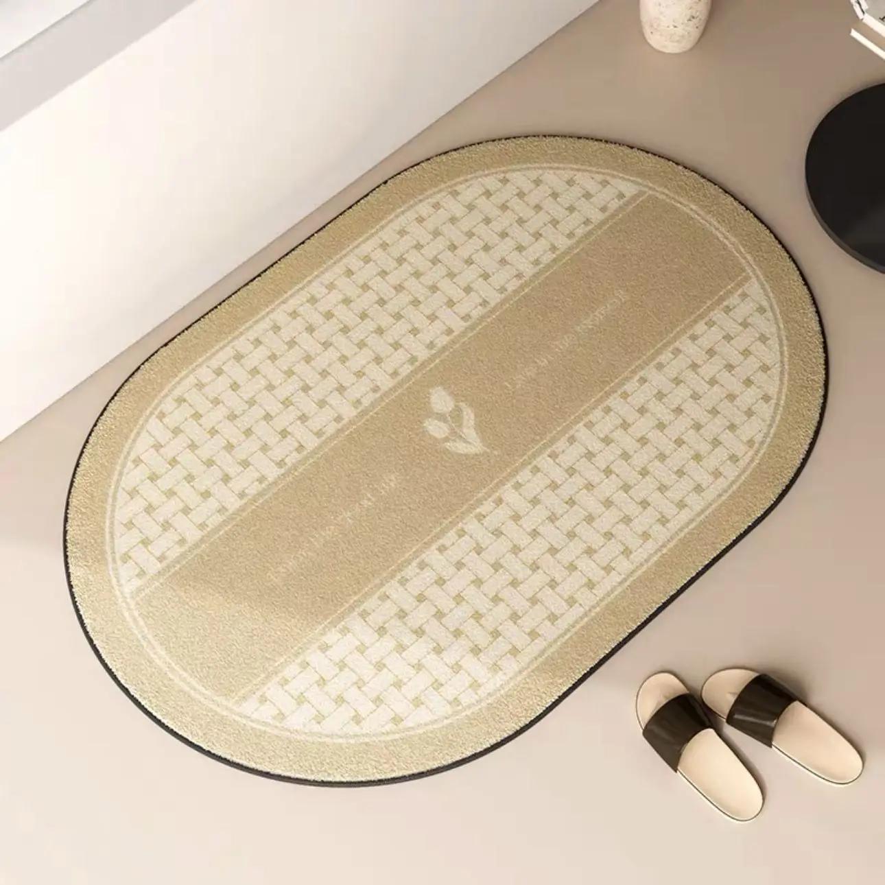 Frans premium badkamerdeken absorberende vloermat toilet toilet toilet vloermat 40X60cm 15.7X23.6in