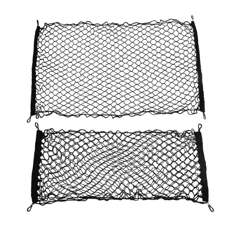 Premium Nylon Car Trunk Storage Organizer System Adjustable Mesh Bag For Space During Long Journeys Quick Installation