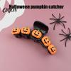 Stylish Hair Accessories for Festivals Halloween Claw Clip Women Girls, Cute Witch Hat/Pumpkin/Ghost Spooky Holiday Styling Tools Plastic Clips,