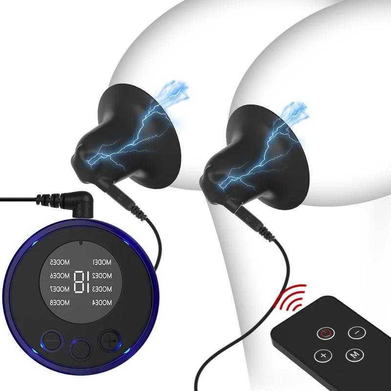 Succhiamanubrio Elettrico per Capezzoli Allargatore Morsetto per Capezzoli Pompa per Figa Clip per Clitoride Sottovuoto Stimola Allargatore del Seno Sextoy Per Donne Uomini SM