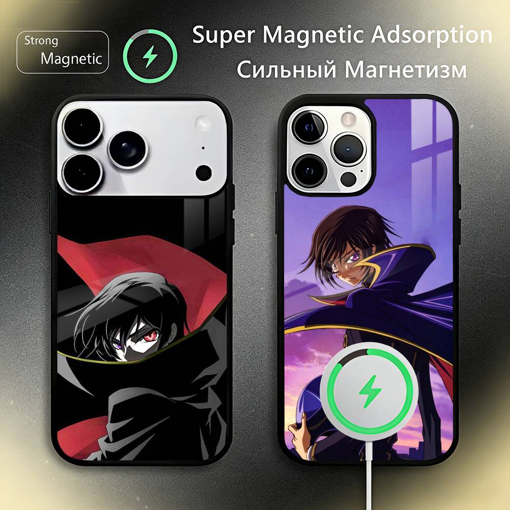 C-Code G-Geass Phone Case For iPhone17,16,15,14,13,12,11 Plus,Pro Max, New Magnetic Wireless Charging