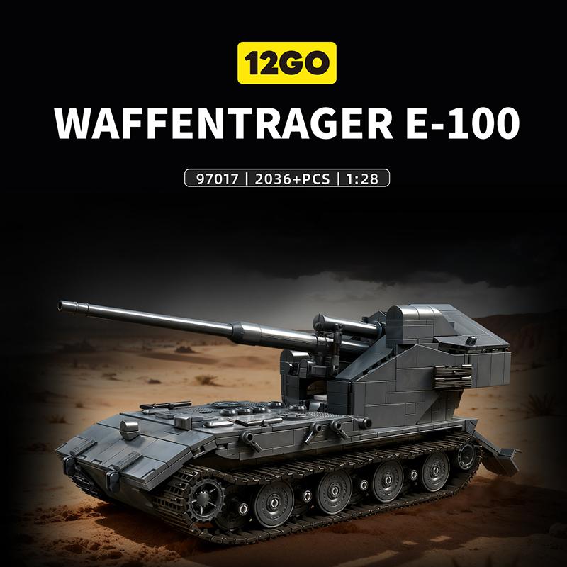 MOC WWII German WT E-100 Tank