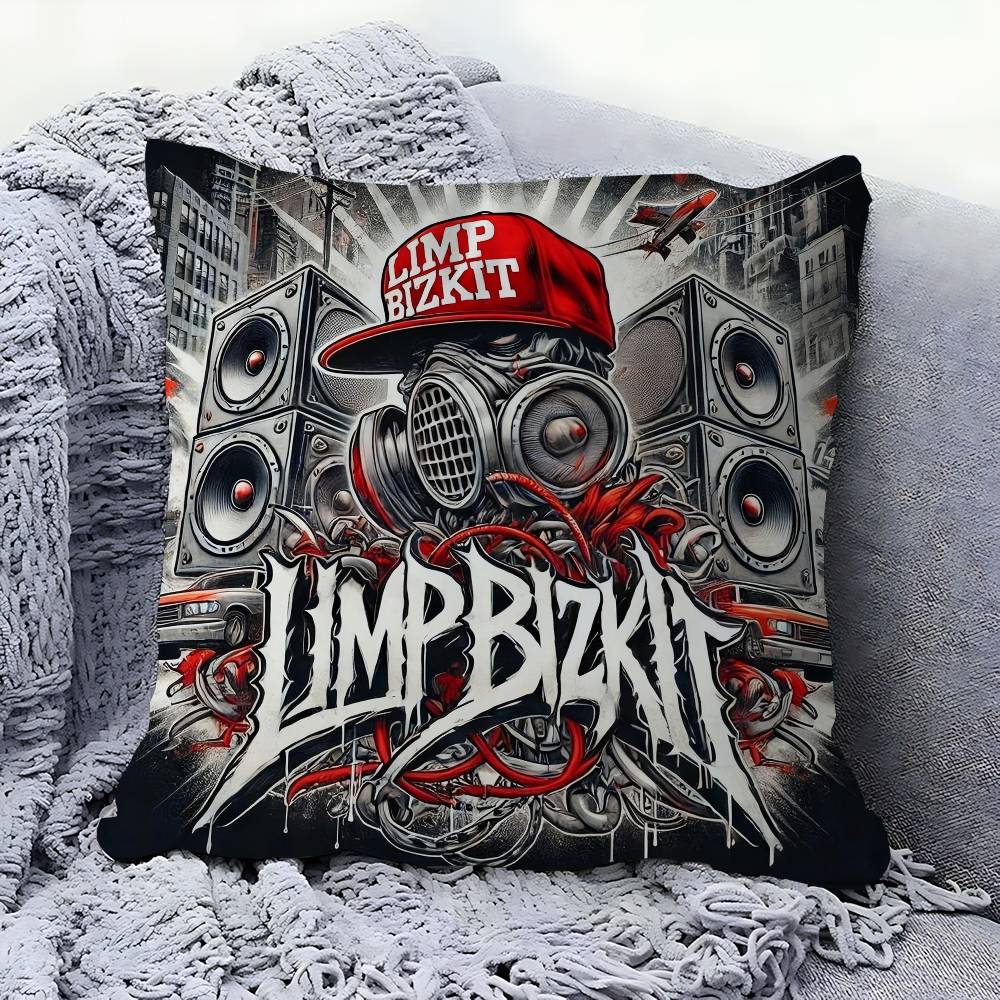 Band Limp Bizkit Decorative Room Aesthetics Pillow Case Home Decor Bedroom Sofa Bed Couch Pillow Cover 45x45