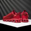 Czerwone Łuski Rybie Męskie Buty Casual Męskie Sneakersy Modne Podeszwa Ostrzowa Nowy Przybycie Buty do Biegania Dla Mężczyzn Buty Sportowe Oddychające