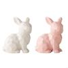 1 st Keramisk Kaninfigur Prydnad för Påsk Vårfest Dekoration 6XDE