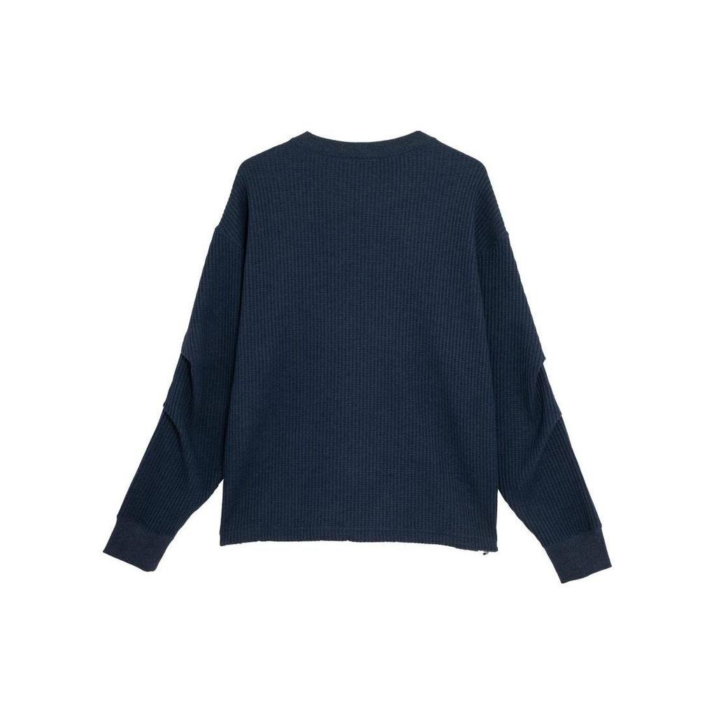 Puma Navy Series Solid Color Knitted Casual Crew Neck Long Sleeve Sweatshirt Unisex Sweatshirt Navy-Blue 623128-16