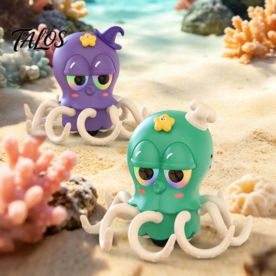 Polpo Ballerino Giocattoli per Bambini, Giocattolo Elettrico Strisciante con Riproduzione Vocale, Ripetizione con un Click, Luci e Musica, Schivata Automatica degli Ostacoli, Genitore Bambino