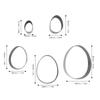 5Pcs Leather Cutting Dies Set Hollow Punch Cutter HandMade Punching Mold for Bag Belt Wallet