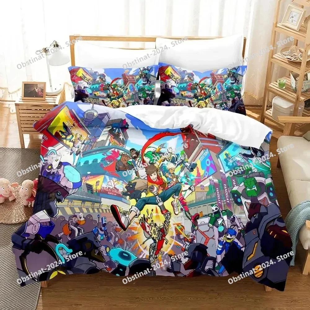 Anime Game Hi-Fi Rush Bedding Set Printed Bed Set With Pillowcase Bed Duvet Cover Soft Single Double Queen Super King Size