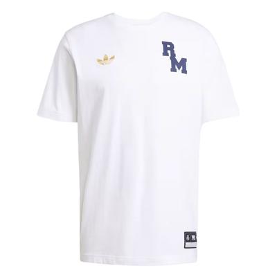Originals Vrct FW24 Real Madrid Crew Neck Knit Comfortable Short Sleeve T-Shirt Men Tops White JL6116