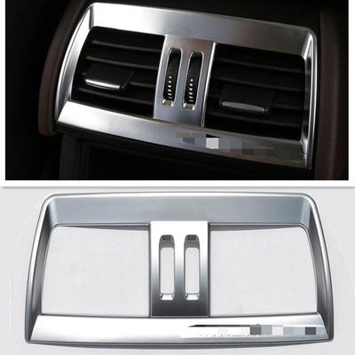 Acabamento da Tampa da Saída de Ar Condicionado Traseira Cromada em ABS Para BMW X5 X6 F15 F16 2014 2015 2016 2017 Carro