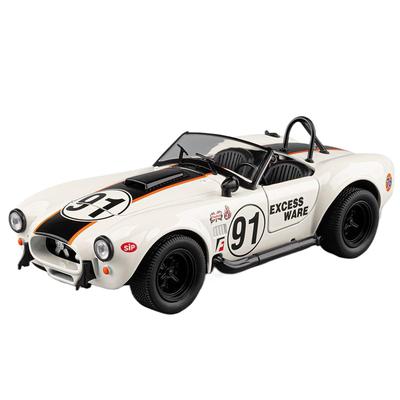 1/22 Ford Shelby Cobra 427 S/C Alloy Sports Car Model Diecast Metal Toy Classic Retro Racing Car Vehicles Model Sound Light Kids Gift