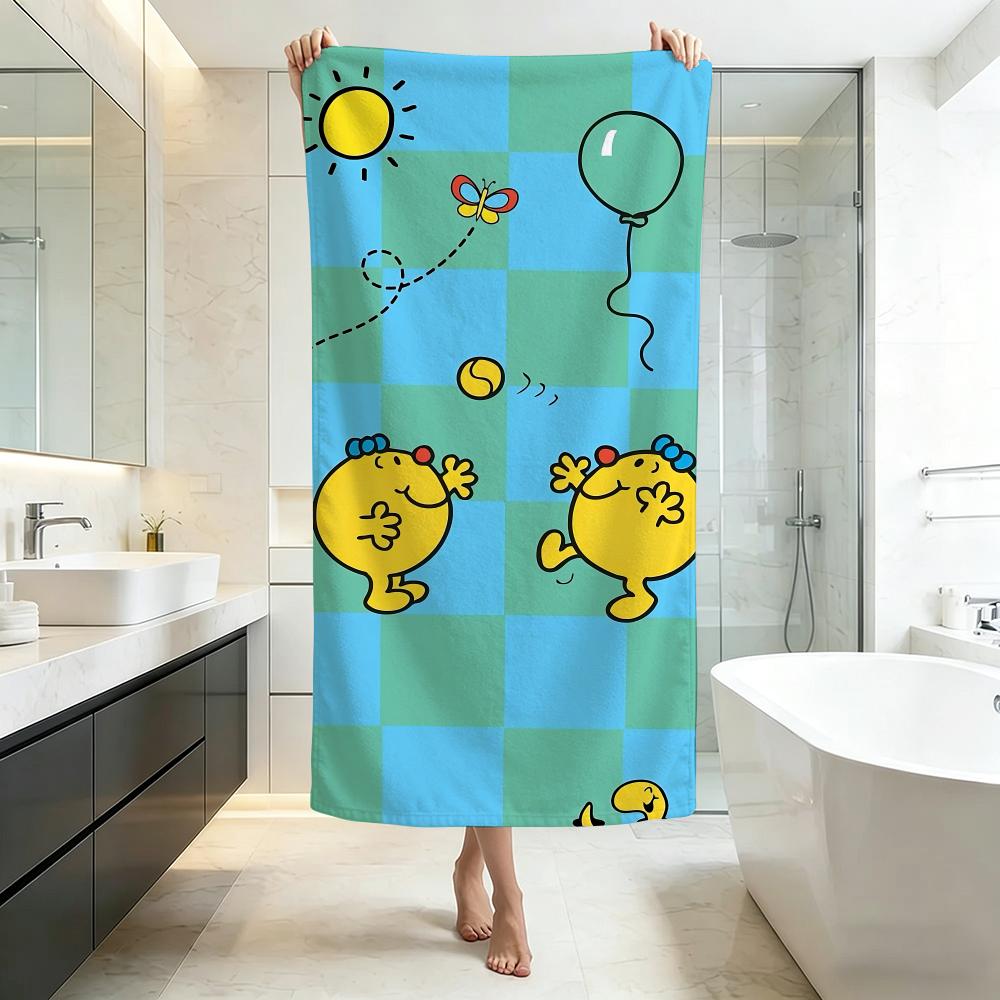 Cute M-Mr. Men Little MissS Towel Five-Star Hotel Quality Eco-Friendly Ultra Soft Thick Towels & Beach Towels
