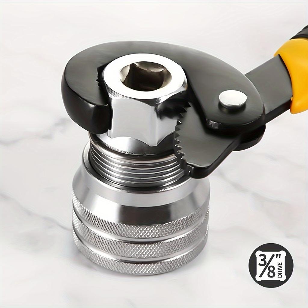 Universal Multifunctional Wrench Socket Sleeve Converter for 3/8"Drive Wrench,10-19mm Adjustable Socket Adapter Repair Tool