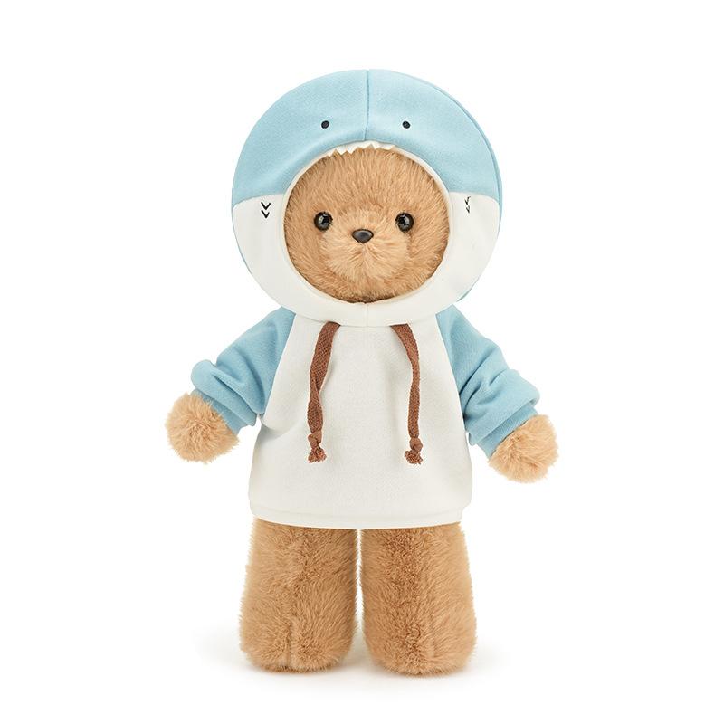 New High Quality Animal Cosplay Bear Plush Doll Pillow Dinosaur Shark Turn White Brown Bear Plush Toy for Boys Girls Comfort Toy