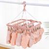 Drying Underwear Socks Clips With 32 Clothes Clips Foldable Clip And Drip Swivel Hangers For Clothes Lingerie Drying for Home