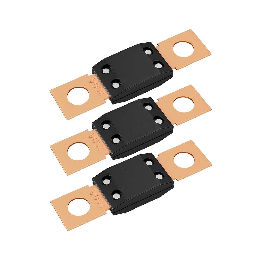 3Pcs MEGA Fuse 30A-300A High Current Bolt blade fuse 200 Amp ANM Flat Type Fuse AMG Fuse Fuse Holders1