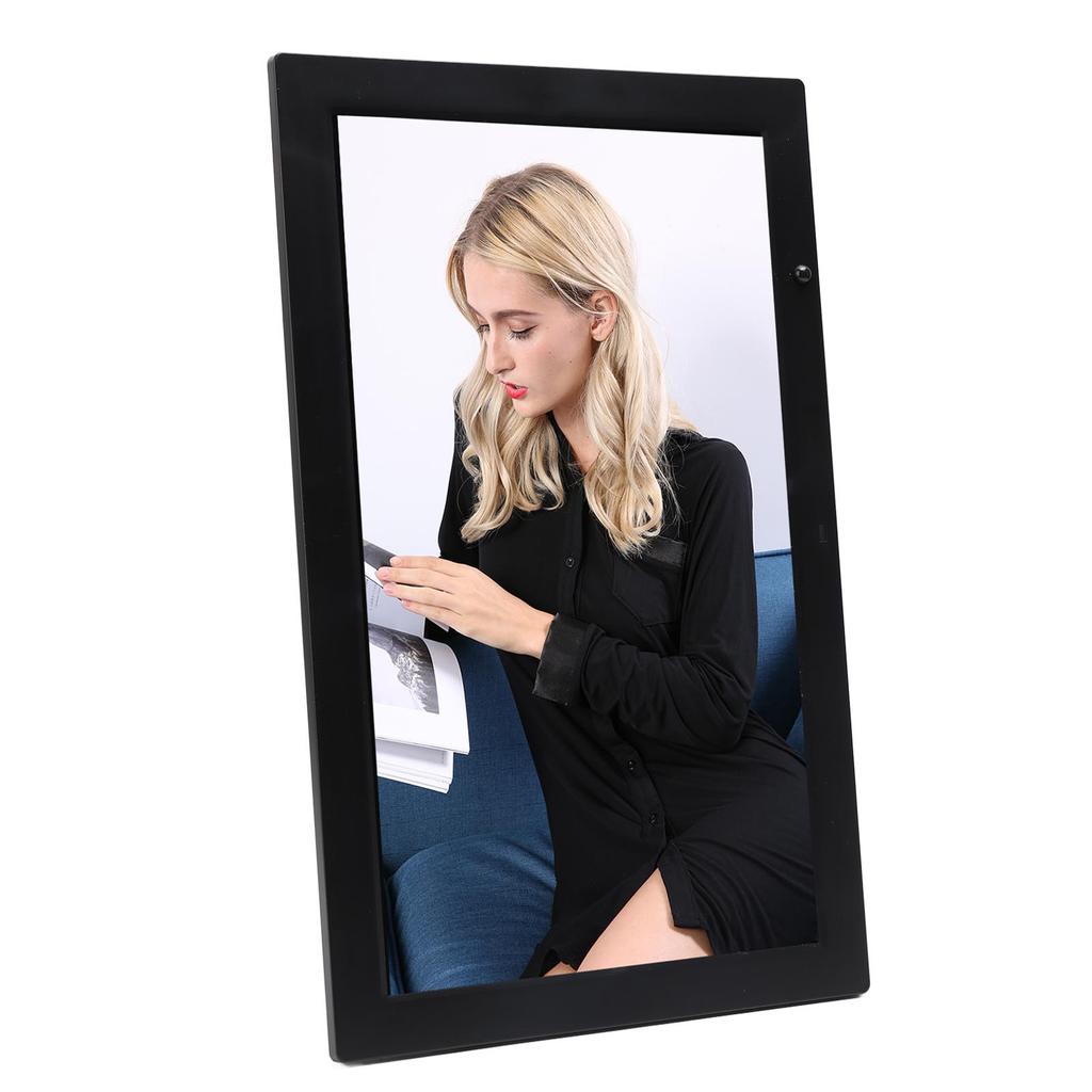 18in Digital Photo Frame Multifunction HD Electronic Picture Frame with Body Induction Support Video Picture Playback