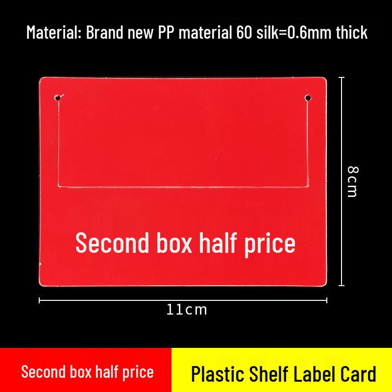 Transparent PVC Shelf Label Sleeve for Pharmacy and Baby Store Price Tags