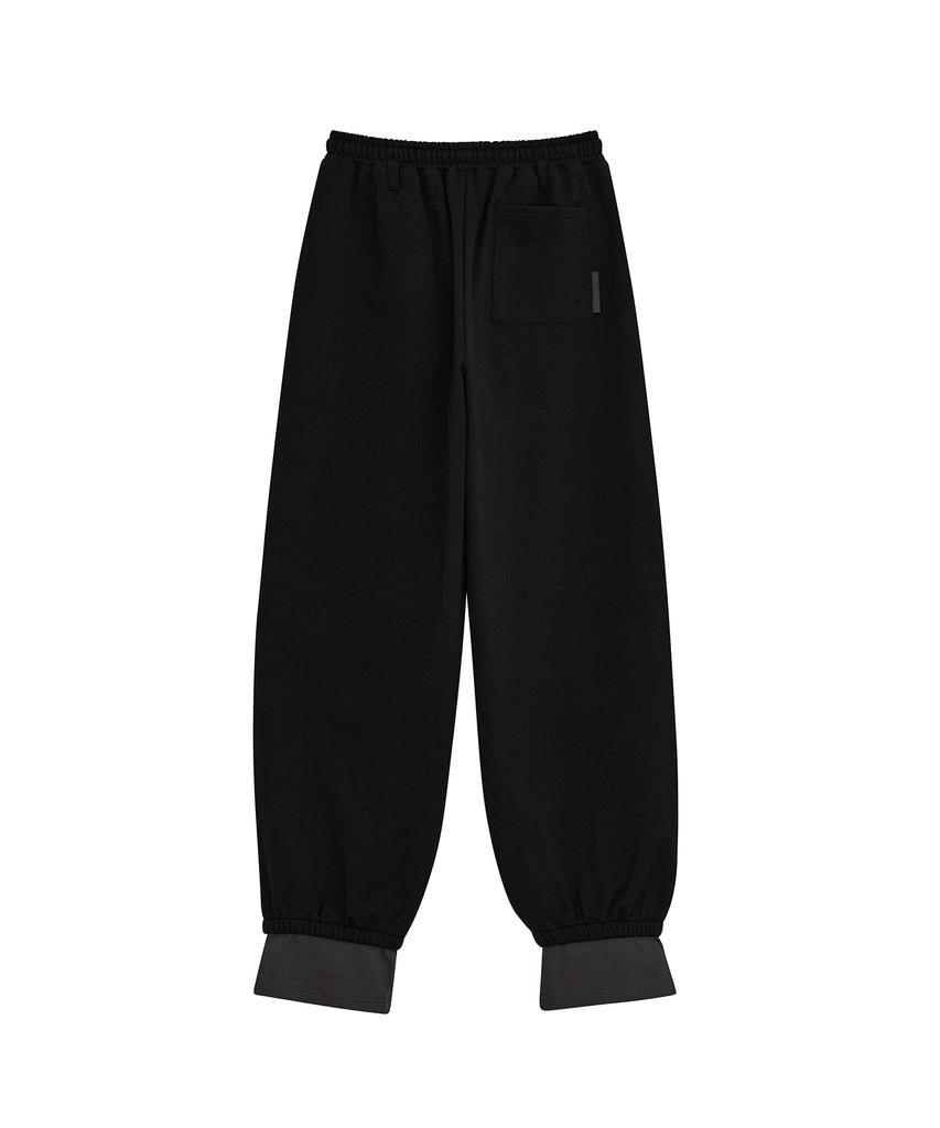 Depeugameoncheu Layered Sweat Pants [Black]
