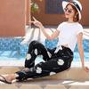 Women's Summmer Pants Drawstring Elastic Waist Beach Bloomers Pajama Pants Capri Pants