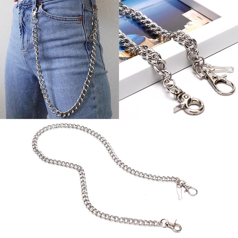 60Cm Lange Schlüsselanhänger Schlüsselanhänger Kette Hipster Hose Jean Schlüssel Brieftasche Gürtel Ring Clip